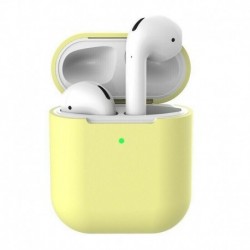Sárga (kulcstartó nélkül) - AirPods szilikon tok   kulcstartó védőburkolat az AirPod töltőtokhoz