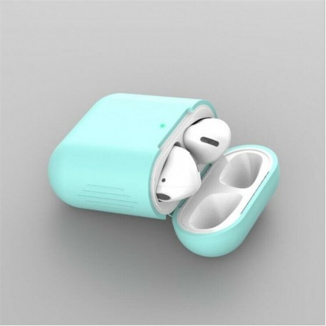 Menta zöld (kulcstartó nélkül) - AirPods szilikon tok   kulcstartó védőburkolat az AirPod töltőtokhoz