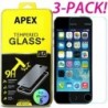 IPhone 5S / 5C / SE (3 csomag) - 3db Premium Real Screen Protector edzett üveg film iPhone 5 6s 7 8 Plus készülékhez