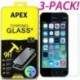 IPhone 5S / 5C / SE (3 csomag) - 3db Premium Real Screen Protector edzett üveg film iPhone 5 6s 7 8 Plus készülékhez