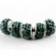 Pávakék - 20db EZÜST MURANO ÜVEGGÉPEK LÁMPÁK Fit European Charm karkötő DIY ékszerek