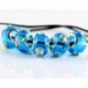 9 * - 5db SILVER MURANO GLASS BEAD Fit European Charm karkötő ékszer készítés