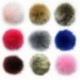 Fehér   Nyomógomb - Barkácsolás 10 cm 12 cm aranyos műnyúl szőrme Pom Pom labda pompom kötő kalap kiegészítők