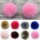 Fehér   Nyomógomb - Barkácsolás 10 cm 12 cm aranyos műnyúl szőrme Pom Pom labda pompom kötő kalap kiegészítők