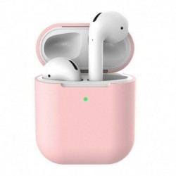 Világos rózsaszín (kulcstartó nélkül) - AirPods szilikon tok védőfedél   kulcstartó az Apple AirPod töltőtokhoz