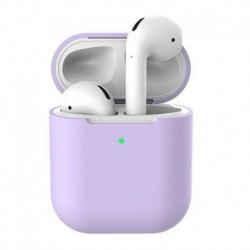 Világos lila (kulcstartó nélkül ... - AirPods szilikon tok védőfedél   kulcstartó az Apple AirPod töltőtokhoz