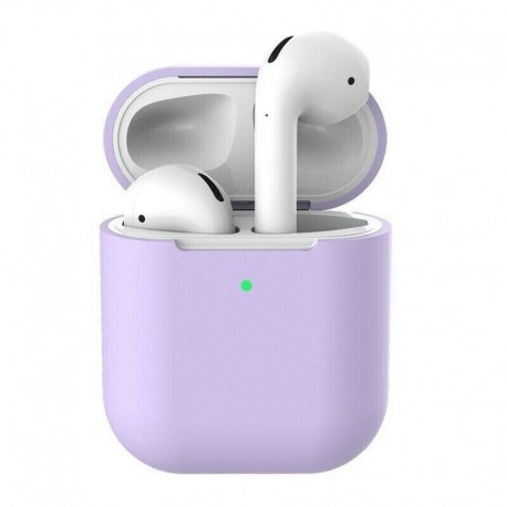 Világos lila (kulcstartó nélkül ... - AirPods szilikon tok védőfedél   kulcstartó az Apple AirPod töltőtokhoz