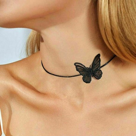 * 9 Szexi női pillangó varázsa ... - Vintage többrétegű kristály medál nyaklánc női choker nyaklánc ékszerek új