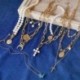 * 9 Szexi női pillangó varázsa ... - Vintage többrétegű kristály medál nyaklánc női choker nyaklánc ékszerek új