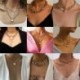 * 60 Ezüst kristály nyaklánc - Divat többrétegű choker nyaklánc Star Moon Lock lánc női nyári ékszerek ÚJ