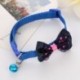 * 3 rózsaszínű - Csokornyakkendő állítható cica nyakkendő gallér Bowknot Dot Bell Cat kisállat kiskutya