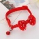 * 2 Piros - Csokornyakkendő állítható cica nyakkendő gallér Bowknot Dot Bell Cat kisállat kiskutya