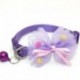 * 2 Piros - Csokornyakkendő állítható cica nyakkendő gallér Bowknot Dot Bell Cat kisállat kiskutya
