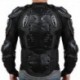 Méret: XXL - Liplasting új fekete teljes motorkerékpár testpáncél ing kabát motorkerékpár hátsó vállvédő