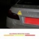 piros - Háromszög figyelmeztető jel Reflektív biztonságos óvatosság Autó matricák Matricák Motorkerékpár