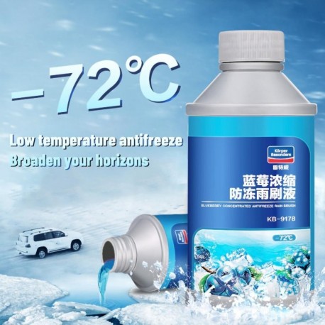 -72 ℃ téli antize koncentrált autóüveg víz áfonya antize ablaktörlő folyékony ablaktörlő finom 350ml