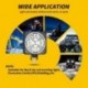46W DC9V-60V 7500K 23LED Munkafény Mini kerek LED-fény Szuper fényes nappali fehér sárga sárga fény autó,
