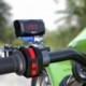Zöld - Univerzális motorkerékpár elektronikus óra hőmérő voltmérő három az egyben IP67 vízálló porálló LED óra