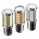 Sárga - BA15S 1156 P21W 33-LED SMD 5730 autós jármű LED jelző izzó hátsó fék fényes biztonsági fény lámpa izzó 12V