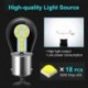 1db 1156 sárga - 12 V 15 W autós LED-izzó nagy fényerejű SMD 3030 chipek 1156 / BA15S 1157 / BAY15D LED-es pótlámpa
