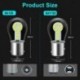 1db 1156 sárga - 12 V 15 W autós LED-izzó nagy fényerejű SMD 3030 chipek 1156 / BA15S 1157 / BAY15D LED-es pótlámpa