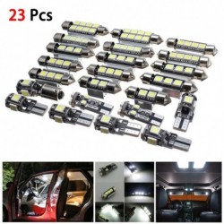 23 db 1.2-2.5W 6000K DC 12V-os led chip megtakarítás áramellátás autó LED belső világítás lámpa izzókészlet BMW X5