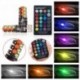 2db T10 w5w RGB LED izzó 12SMD COB canbus 194 168 autó távirányítóval vakuval / strobe olvasó ékfénnyel