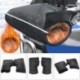 03 - Motorkerékpár kormány Tél vastag, meleg hőszigetelő kesztyű Esőálló lovaglókesztyű motorkerékpárokhoz,