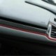 3PCS szénszálas középső műszerfal konzol borító díszléc matrica a Honda Civic 2016-19-hez Gyors szállítás