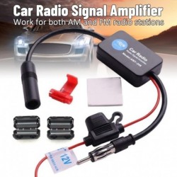 Univerzális 12 V-os autórádió FM & AM rádióantenna antennaerősítő jelerősítő Autós autórádió FM