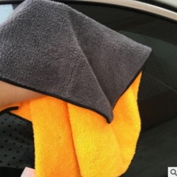 narancssárga 38X45cm - 1db autóápolási polírozó mosogató törölköző plüss mikroszálas mosás szárító