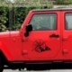 Hajók: Kínából - 48x34 cm-es autó fekete terepjáró iránytű hó hegyi matrica motorháztető grafikus vinil dekoratív