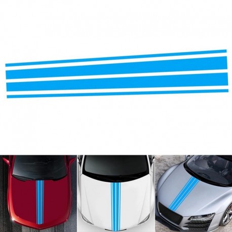 Kék - DIY autóstílusú matrica matrica automatikus motorkerékpár terepjáró motorháztető burkolata vinil dekor csík