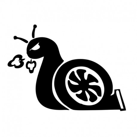 Hajók: Kínából - 3D autómatricák Drift Race Car Styling Turbo Snail Cool matricák fekete / ezüst fehér vinil matricák
