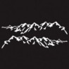 fehér - Black Mountain stílusú autóajtó oldal dekor matrica Auto Body matricák Vinyl Decal Auto matricák Gyors
