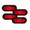 4db piros - A LEGJOBB AKCIÓ 10-30 V-os LED-es lámpák 6 LED-es állítható oldalsó helyzetjelző lámpák figyelmeztető