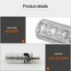 AKCIÓ A legnépszerűbb 2db T10 5050 RGB 7 színes LED vízálló W5W 501 autós ék oldalsó izzó-6SMD távirányító Gyors