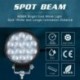 Fekete - Forró eladó 2db kerek 140W-os LED munkalámpa spotlámpa terepjáró traktor csónak SUV UTE 12 / 24V lámpa izzók
