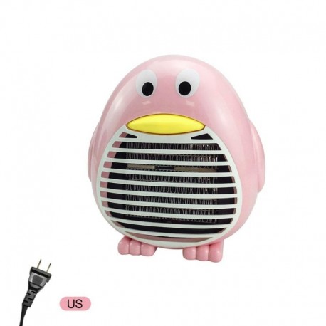 Pink USA - 110V / 220V 500W mini fűtés hordozható elektromos ventilátor fűtés asztali fűtés kályha melegítő gép