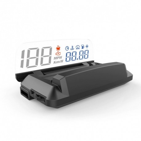 Fekete - Raktáron!!! L3 HUD autós head-up kijelző OBD2 kijelző sebességmérő autó GPS digitális head-up kijelző HUD