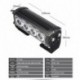 Piros - 12V 12W autó 4 LED villogó lámpa 7 fény üzemmód vízálló hűtőrács fény figyelmeztető lámpák vészlámpa