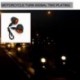 Fekete - Univerzális motorkerékpár AMBER és fekete Mini Bullet LED irányjelző fék futó lámpa irányjelző lámpa forró