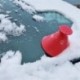 Kék - Autó szélvédő hóeltávolító multifunkcionális üzemanyagtöltő tölcsér Automobile Pp műanyag kézi kaparó