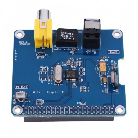 Raspberry Pi 3 / 2B HIFI DiGi digitális hangkártya I2S digitális audio bővítő kártya optikai szálas modul bővítő