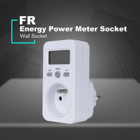 BRA dugó - KWE-PMB03-F / KWE-PMB03-B Kis képernyős teljesítménymérő aljzat Elektromos teljesítménymonitor Intelligens