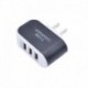 Kína - 3 portos USB töltő gyors töltés hordozható fali töltő cukorka színes telefon töltő adapter univerzális