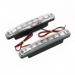 8LED nappali menetfény 12V fényszóró nappali világítás automatikus nappali menetfény DRL köd vezetési izzó egyetlen