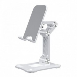fehér - Ergonómikus kialakítás Rotációs por kohászat Csúszásgátló fém teleszkópos állvány 4,7-13 hüvelykes iPad