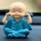 4db aranyos KungFu szerzetes autó belső kijelző dekoráció autóülés dísz autó autó lakberendezés gyanta gyerek baba