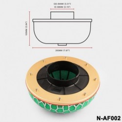 80mm - Univerzális légszűrő 80 mm / 100 mm gombafej Univerzális versenyautó légszűrő áramló levegő szívó rendszer